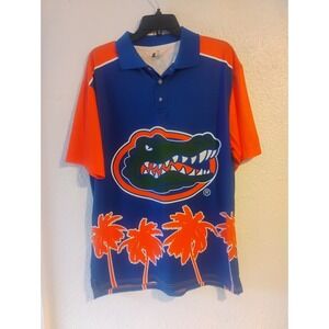 Florida Gators Men's Thematic Polo Shirt Klew - Size XL Button Up SmokePet Free